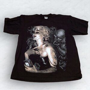 Pro 5 Heavyweight Retro Y2K Large Graphic Baggy T Shirt